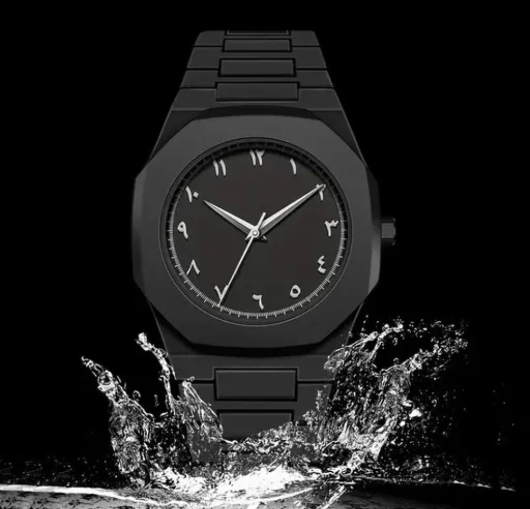 BLACK Arabic aura watch